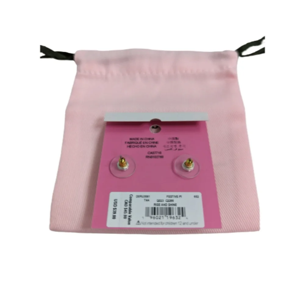Kate Spade Festive Pink Rise And Shine Studs